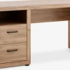 LINTRUPBureau LINTRUP 60x140 2 tiroirs 1 tablette coloris chêne nat-JYSK Best