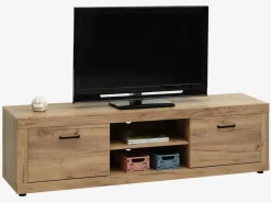 LINTRUPMeuble TV LINTRUP 2 portes coloris chêne naturel-JYSK Best