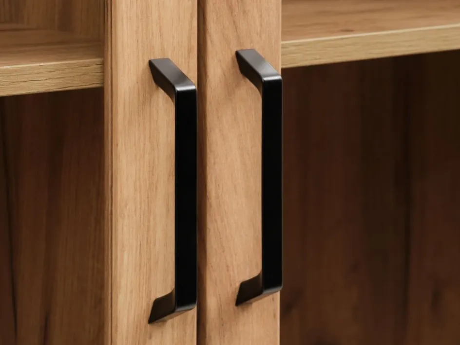 LINTRUPVitrine LINTRUP 2 portes coloris chêne naturel-JYSK Online