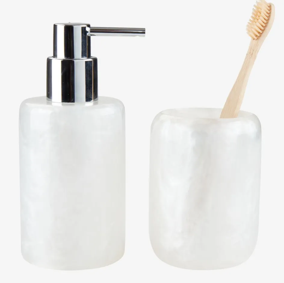 LISTERBYDistributeur de savon LISTERBY blanc effet nacre-JYSK Hot