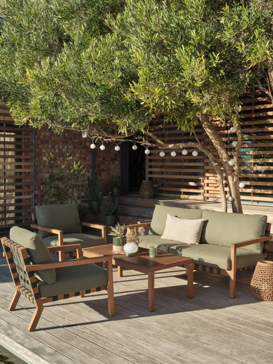 LITSBACKENEnsemble lounge LITSBACKEN 4,5 personnes eucalyptus-JUTLANDIA Online