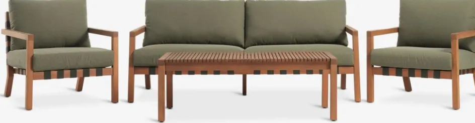 LITSBACKENEnsemble lounge LITSBACKEN 4,5 personnes eucalyptus-JUTLANDIA Online