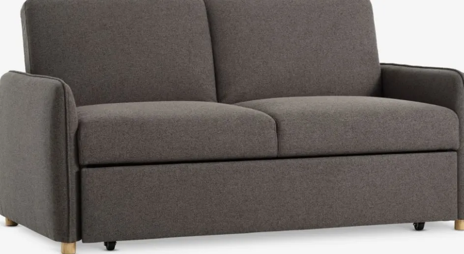 LYSTRUPCanapé convertible LYSTRUP 2 places tissu gris foncé-JYSK New