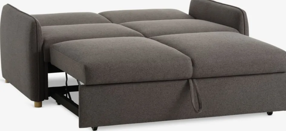 LYSTRUPCanapé convertible LYSTRUP 2 places tissu gris foncé-JYSK New
