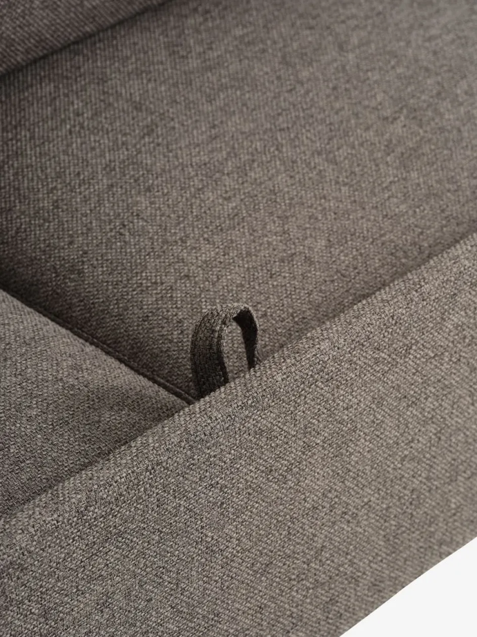 LYSTRUPCanapé convertible LYSTRUP 2 places tissu gris foncé-JYSK New