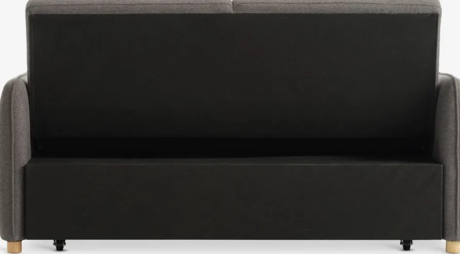 LYSTRUPCanapé convertible LYSTRUP 2 places tissu gris foncé-JYSK New