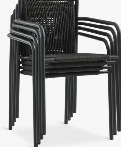 MADERUP + KRISTIANSTADMADERUP L205 table noir + 4 KRISTIANSTAD chaises vert-JYSK Best