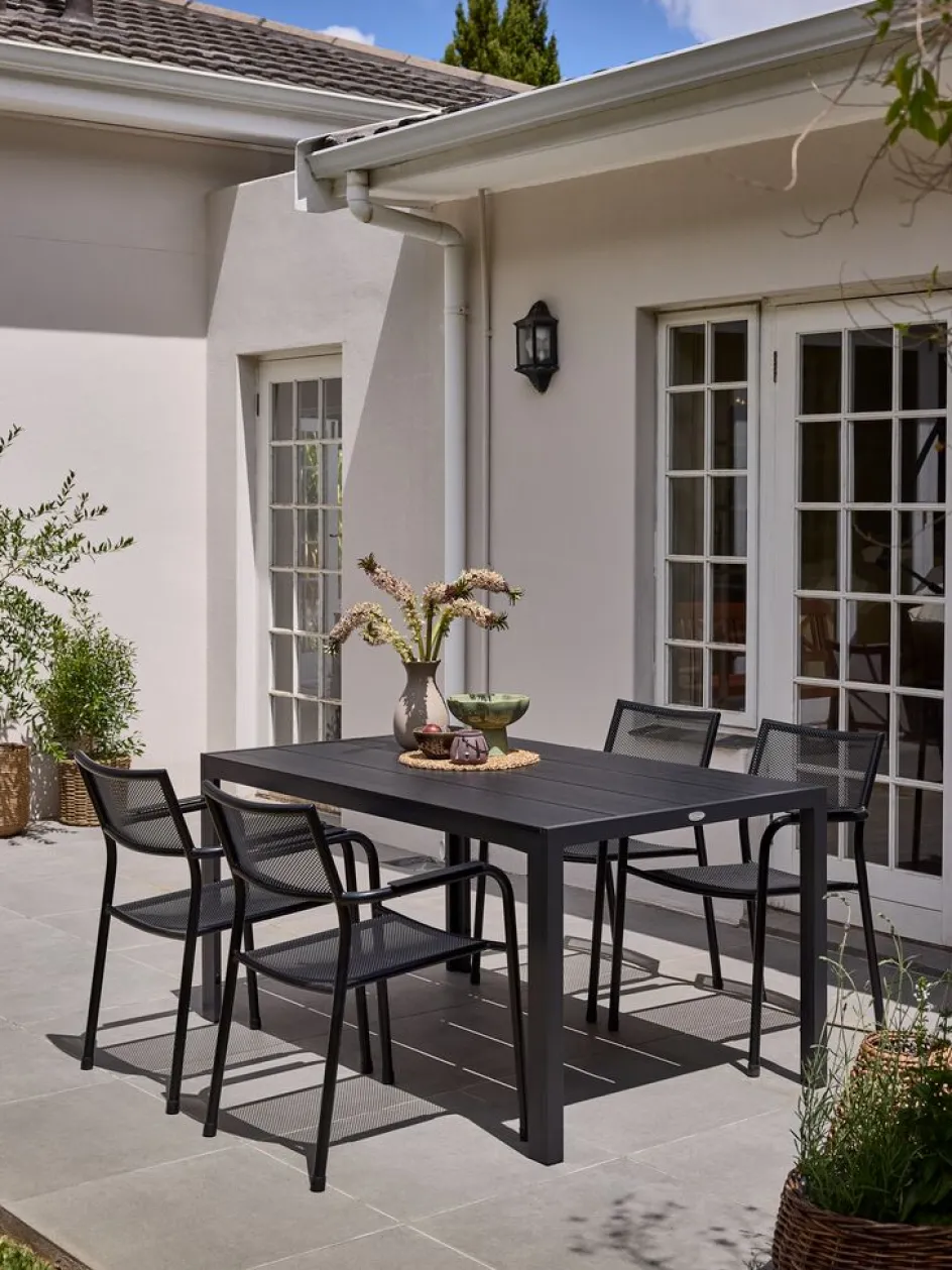 MADERUPTable de jardin MADERUP l90xL150 noir-JUTLANDIA Online