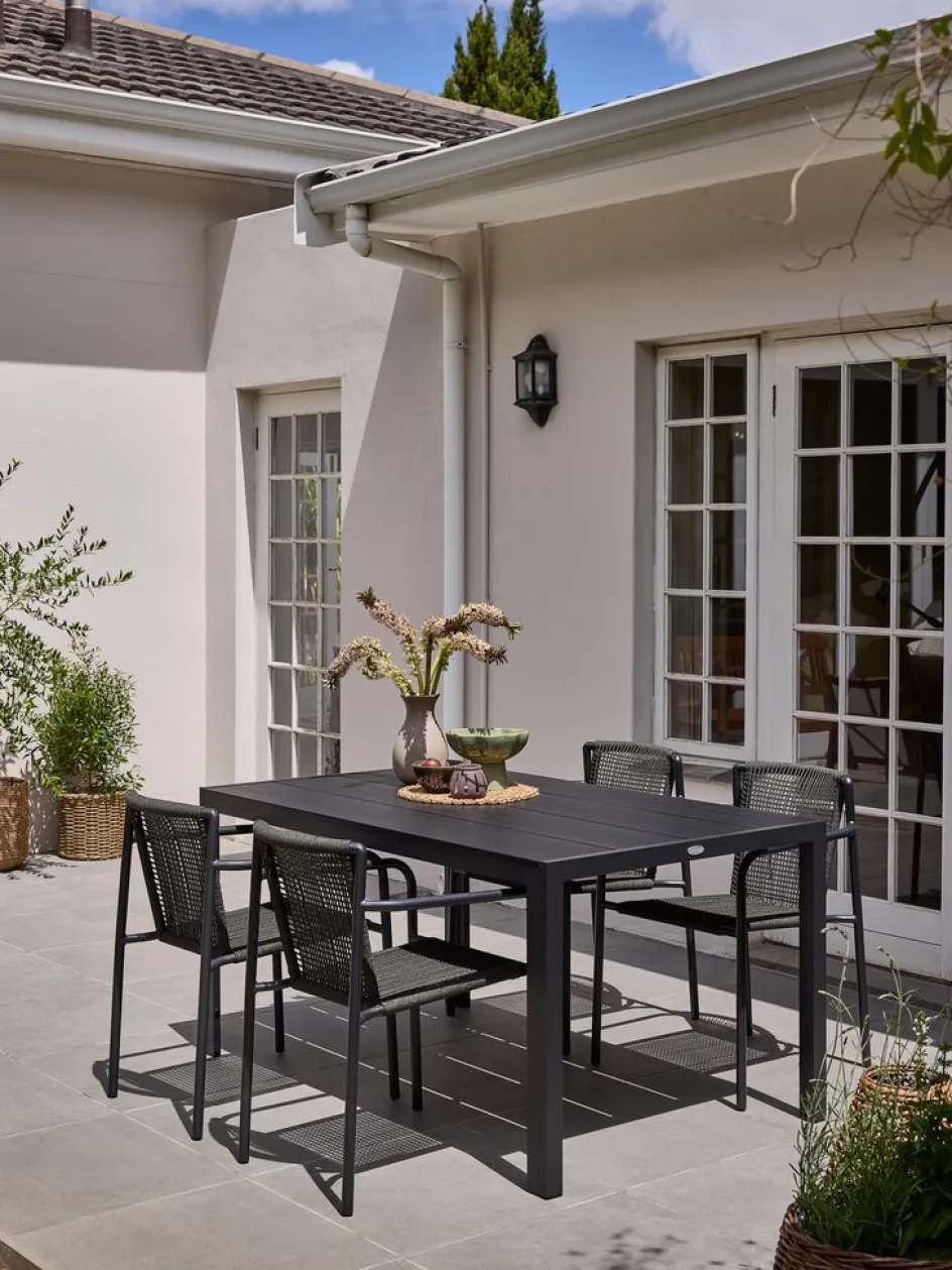 MADERUPTable de jardin MADERUP l90xL150 noir-JUTLANDIA Online