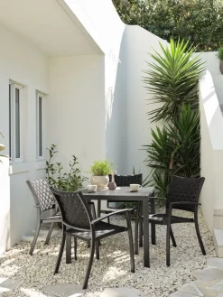 MADERUPTable de jardin MADERUP l90xL90 noir-JUTLANDIA Hot