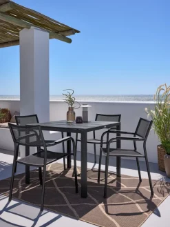 MADERUPTable de jardin MADERUP l90xL90 noir-JUTLANDIA Hot