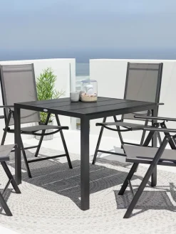MADERUPTable de jardin MADERUP l90xL90 noir-JUTLANDIA Hot
