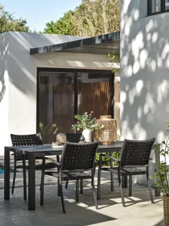 MADERUPTable de jardin MADERUP l90xL205 noir-JUTLANDIA Online