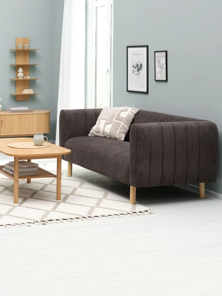 MAGLEBYCanapé MAGLEBY 3 places tissu brun foncé-JYSK