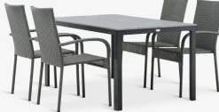 MARIELYST + GUDHJEMMARIELYST L150 table + 4 GUDHJEM chaises-JYSK Clearance