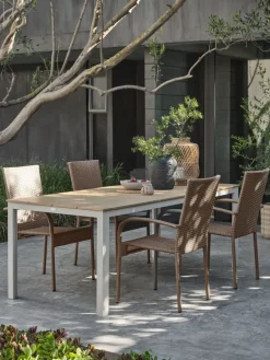 MARIELYST + GUDHJEMMARIELYST L205 table + 4 GUDHJEM chaises naturel-JYSK Clearance