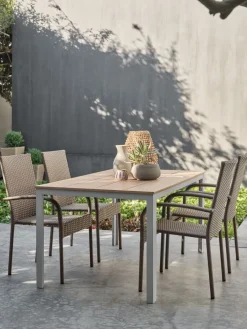 MARIELYST + GUDHJEMMARIELYST L150 table + 4 GUDHJEM chaises naturel-JYSK New