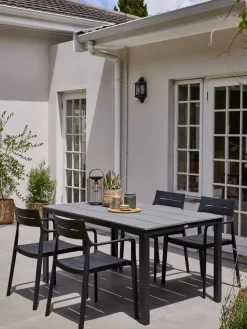 MARIELYST + INGSTRUPMARIELYST L205 table + 4 INGSTRUP chaises noir-JYSK Discount