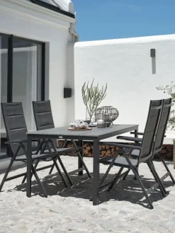 MARIELYST + MYSENMARIELYST L150 table + 4 MYSEN chaises gris-JUTLANDIA Outlet