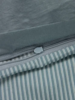 MARIONGoldParure de lit MARION Coton lavé 240x220 bleu poudré-KRONBORG Sale