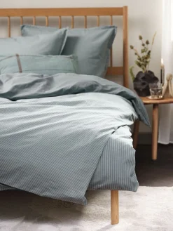 MARIONGoldParure de lit MARION Coton lavé 240x220 bleu poudré-KRONBORG Sale