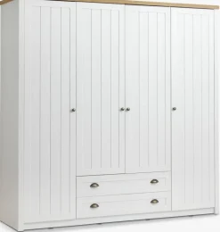 MARKSKELArmoire MARKSKEL 212x210 blanc/ coloris chêne naturel-JYSK Best