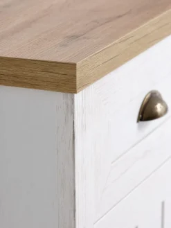 MARKSKELBuffet MARKSKEL 3 portes blanc/coloris chêne naturel-JYSK Clearance