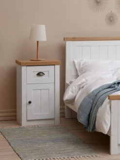 MARKSKELTable de nuit MARKSKEL blanc/coloris chêne naturel-JYSK