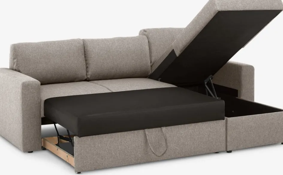 MARSLEVCanapé convertible avec méridienne MARSLEV tissu-JYSK