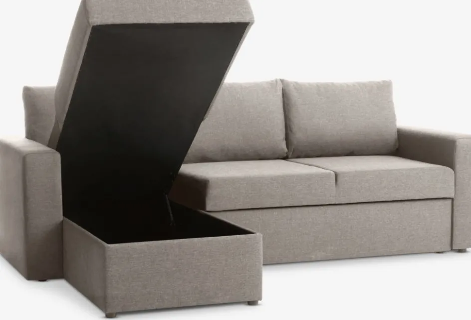 MARSLEVCanapé convertible avec méridienne MARSLEV tissu-JYSK