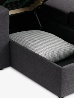 MARSLEVCanapé d'angle convertible MARSLEV gris foncé-JYSK