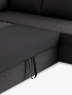 MARSLEVCanapé d'angle convertible MARSLEV gris foncé-JYSK