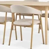MARSTRAND + EJSINGMARSTRAND L200/280 table col. chêne + 4 EJSING chaises beige-JYSK Sale