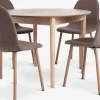 MARSTRAND + EJSTRUPMARSTRAND Ø110 table coloris chêne + 4 EJSTRUP chaises sable-JYSK Clearance