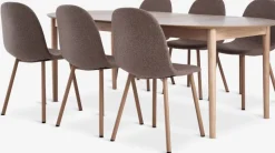 MARSTRAND + EJSTRUPMARSTRAND Ø110 table coloris chêne + 4 EJSTRUP chaises sable-JYSK Clearance