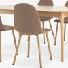MARSTRAND + EJSTRUPMARSTRAND L200/280 table col. chêne +4 EJSTRUP chaises sable-JYSK Discount