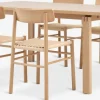 MEJLSKOV + ISLEVMEJLSKOV L180 table + 4 ISLEV s/accou. chêne naturel-JYSK Discount