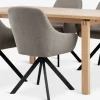 MEJLSKOV + ROSTRUPMEJLSKOV L180 table chêne naturel + 4 ROSTRUP chaises sable-JYSK Outlet