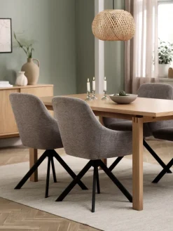 MEJLSKOV + ROSTRUPMEJLSKOV L180 table chêne naturel + 4 ROSTRUP chaises sable-JYSK Outlet