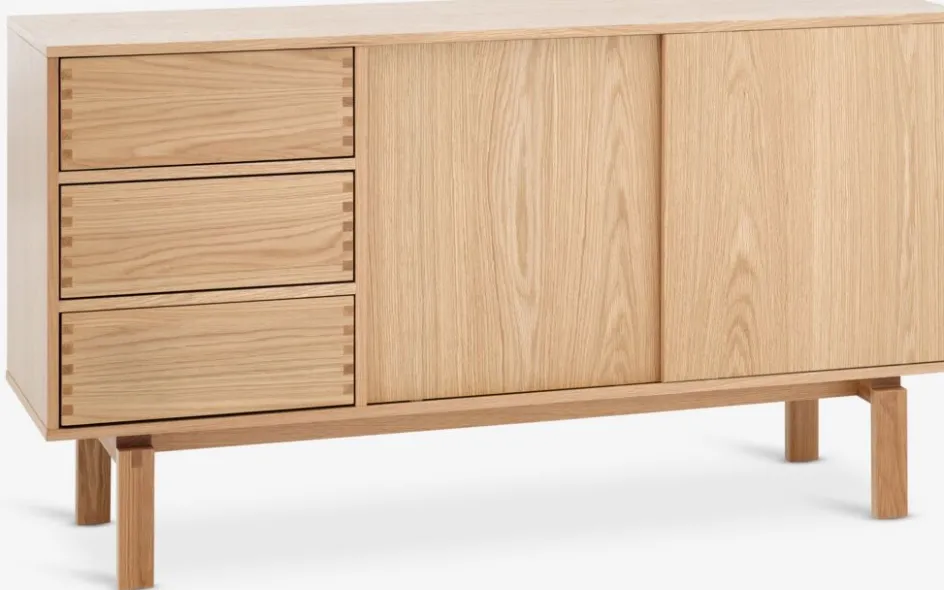 MEJLSKOVBuffet MEJLSKOV 2 portes 3 tiroirs chêne naturel-JYSK Sale