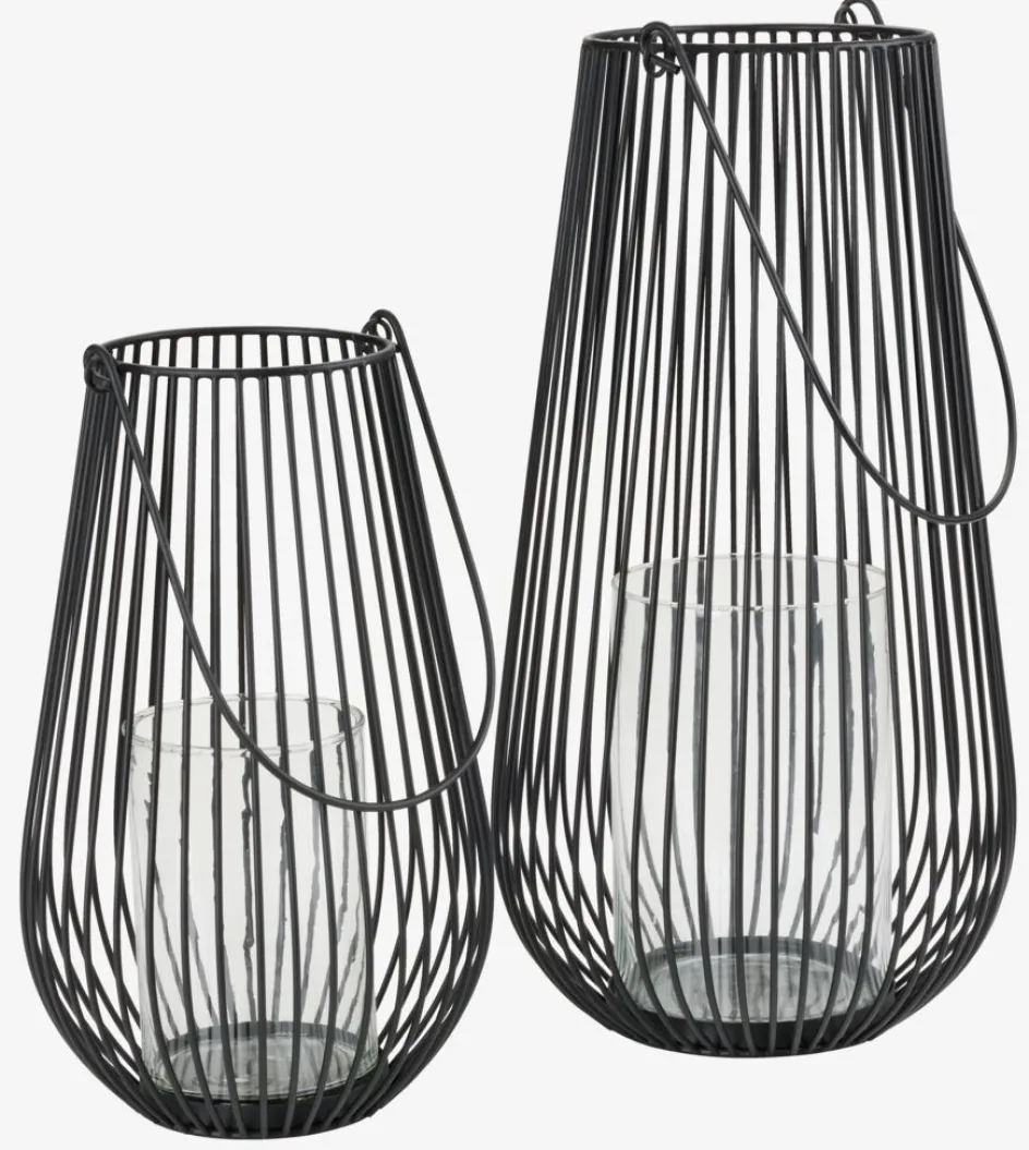 MELIASLanterne MELIAS Ø24xH46cm noir-JYSK Clearance