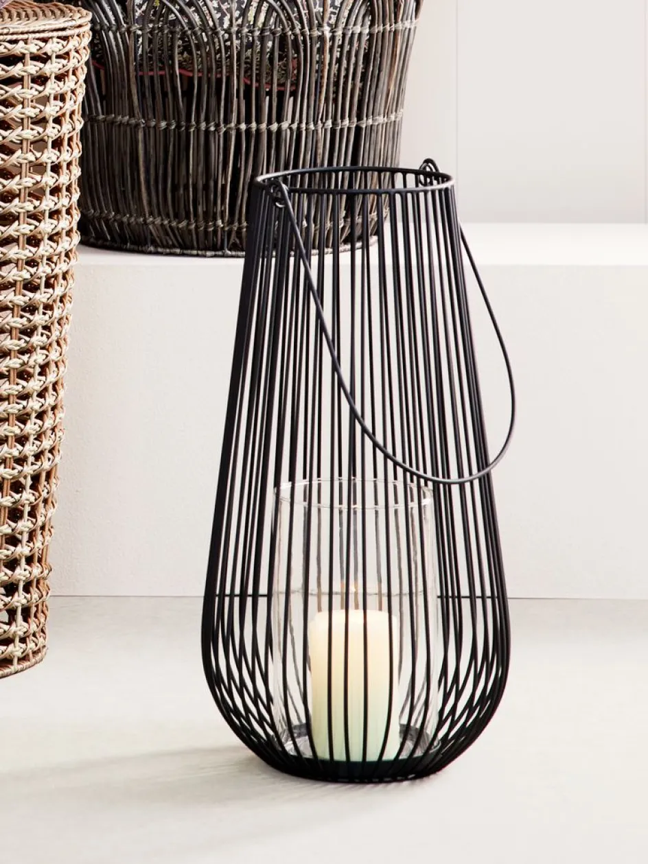 MELIASLanterne MELIAS Ø24xH46cm noir-JYSK Clearance