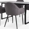 MOSELUND + SABROMOSELUND L180 table céramique + 4 SABRO chaises gris/noir-JYSK Online