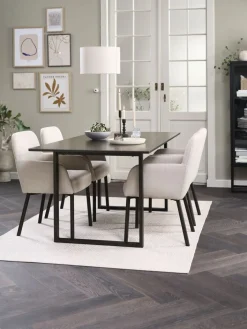 MOSELUND + SOTTRUPMOSELUND L180 table céramique + 4 SOTTRUP chaises beige/noir-JYSK Discount