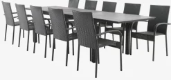 MOSS + GUDHJEMMOSS L214/315 table + 4 GUDHJEM chaises gris-JYSK Hot