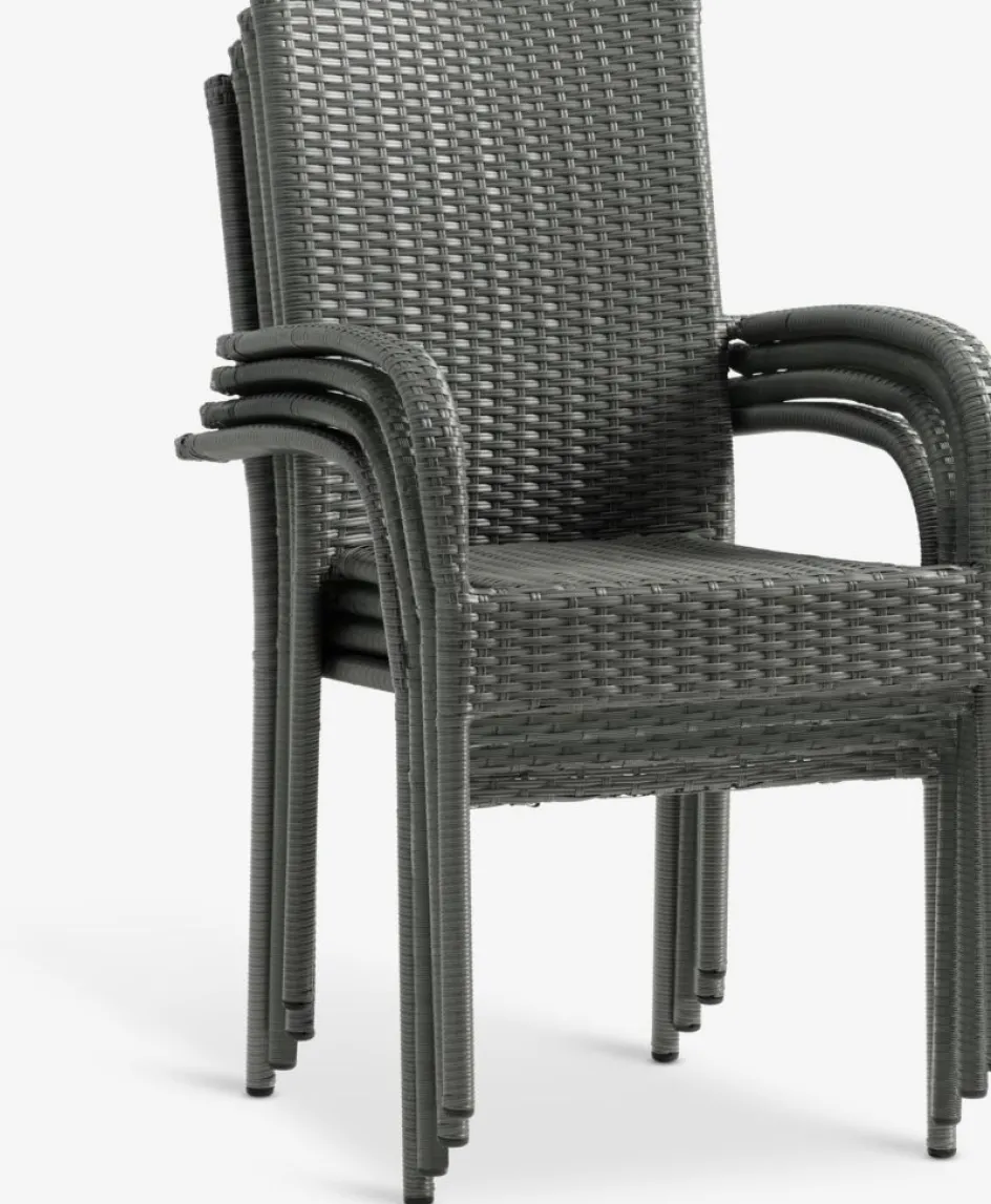 MOSS + GUDHJEMMOSS L214/315 table + 4 GUDHJEM chaises gris-JYSK Hot