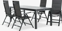 MOSS + MYSENMOSS L214/315 table + 4 MYSEN chaises gris-JUTLANDIA Hot