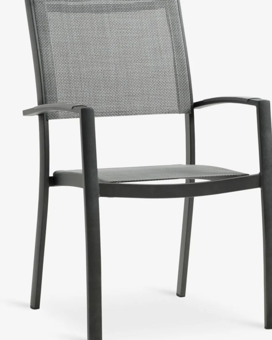 MOSS + STRANDBYMOSS L214/315 table + 4 STRANDBY chaises gris-JUTLANDIA Best