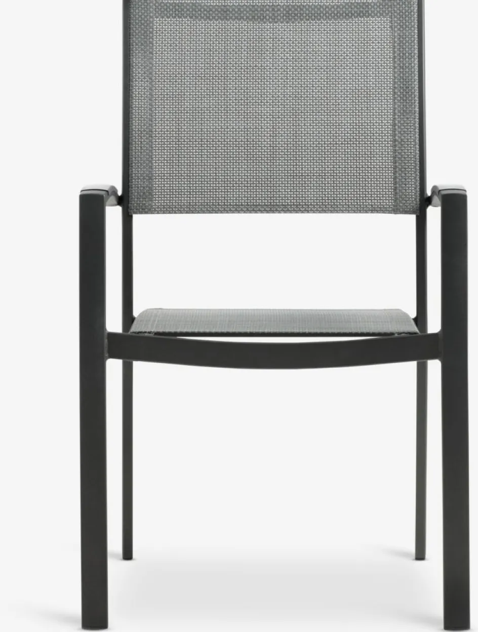 MOSS + STRANDBYMOSS L214/315 table + 4 STRANDBY chaises gris-JUTLANDIA Best