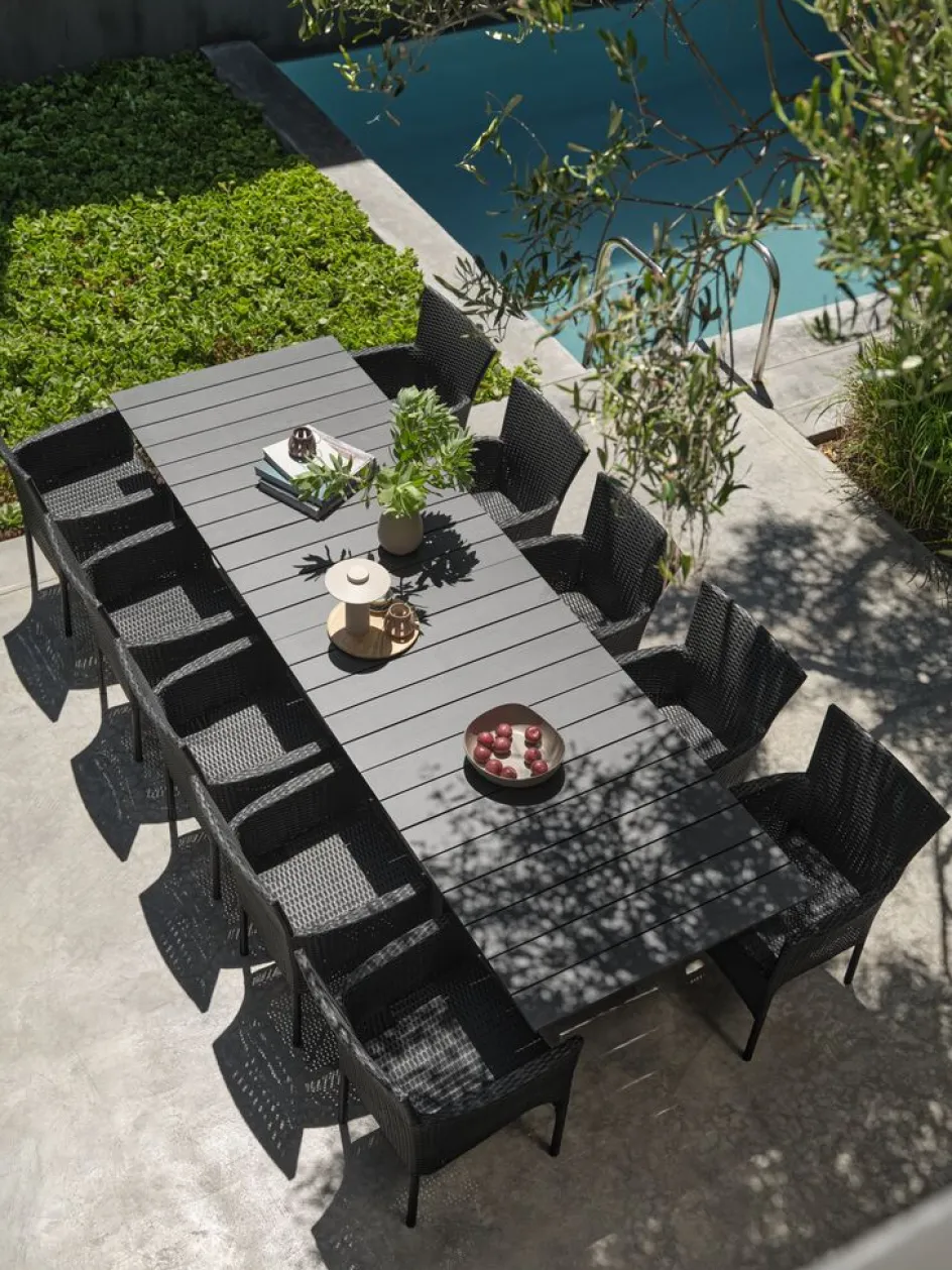 MOSSTable de jardin MOSS l95xL214/315 gris-JUTLANDIA Hot